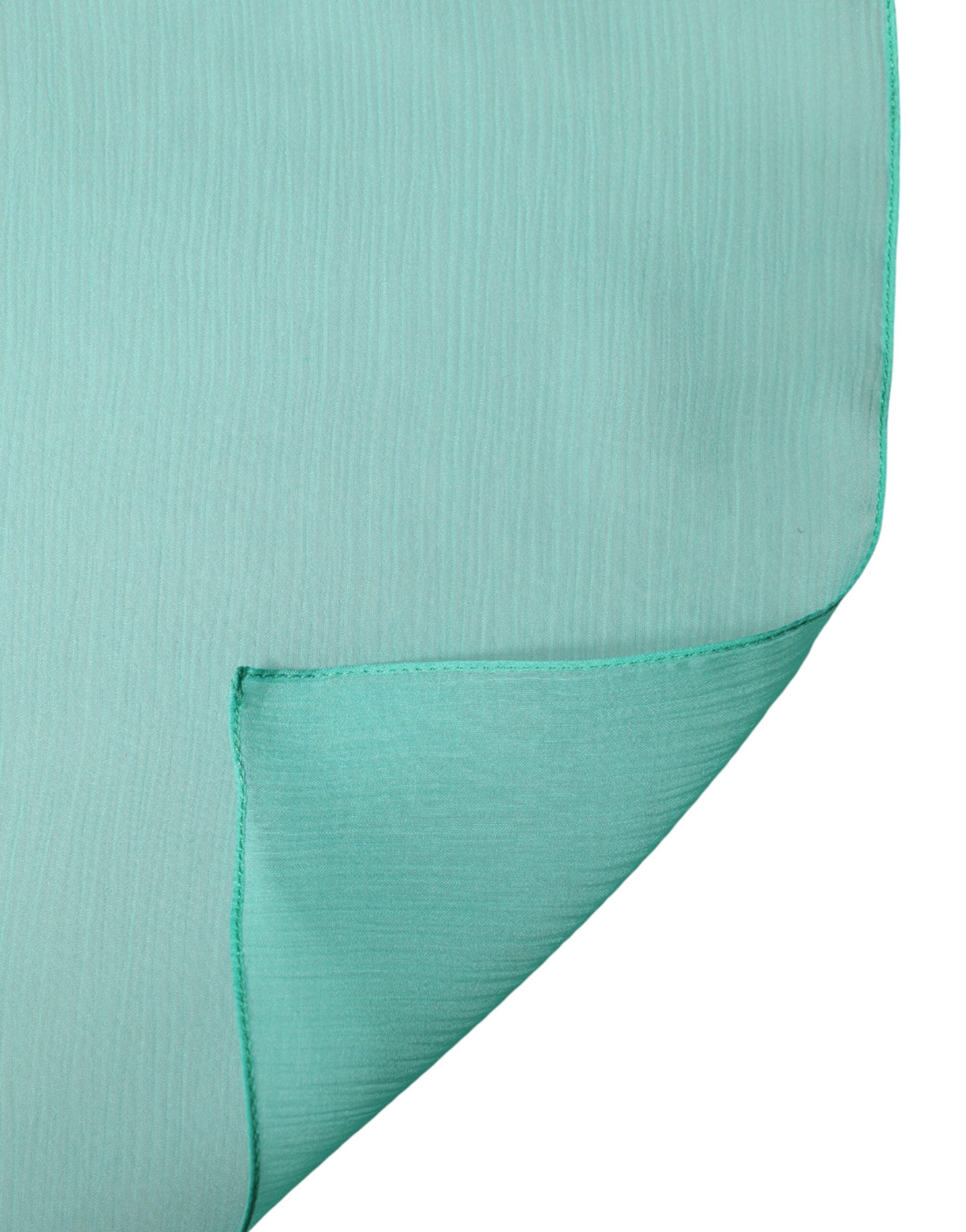 Teal Stole Silk Neck Wrap Shawl Men Scarf