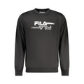 Black Polyester Men Sweatshirt